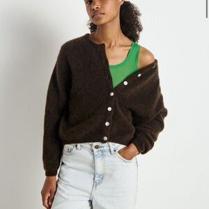 American Vintage Dark Brown Cardigan